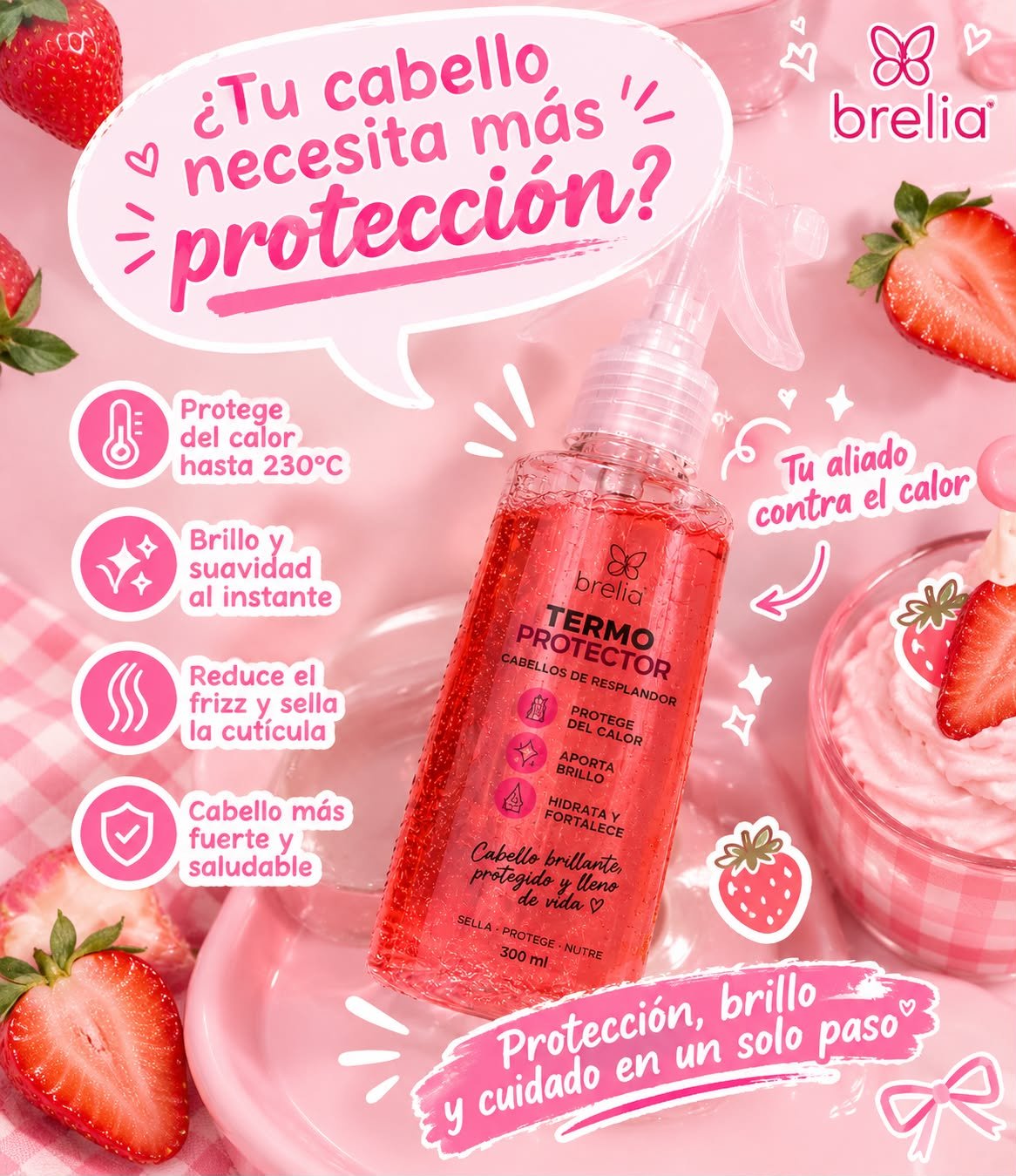 Termo protector Brelia: protección, brillo y cuidado